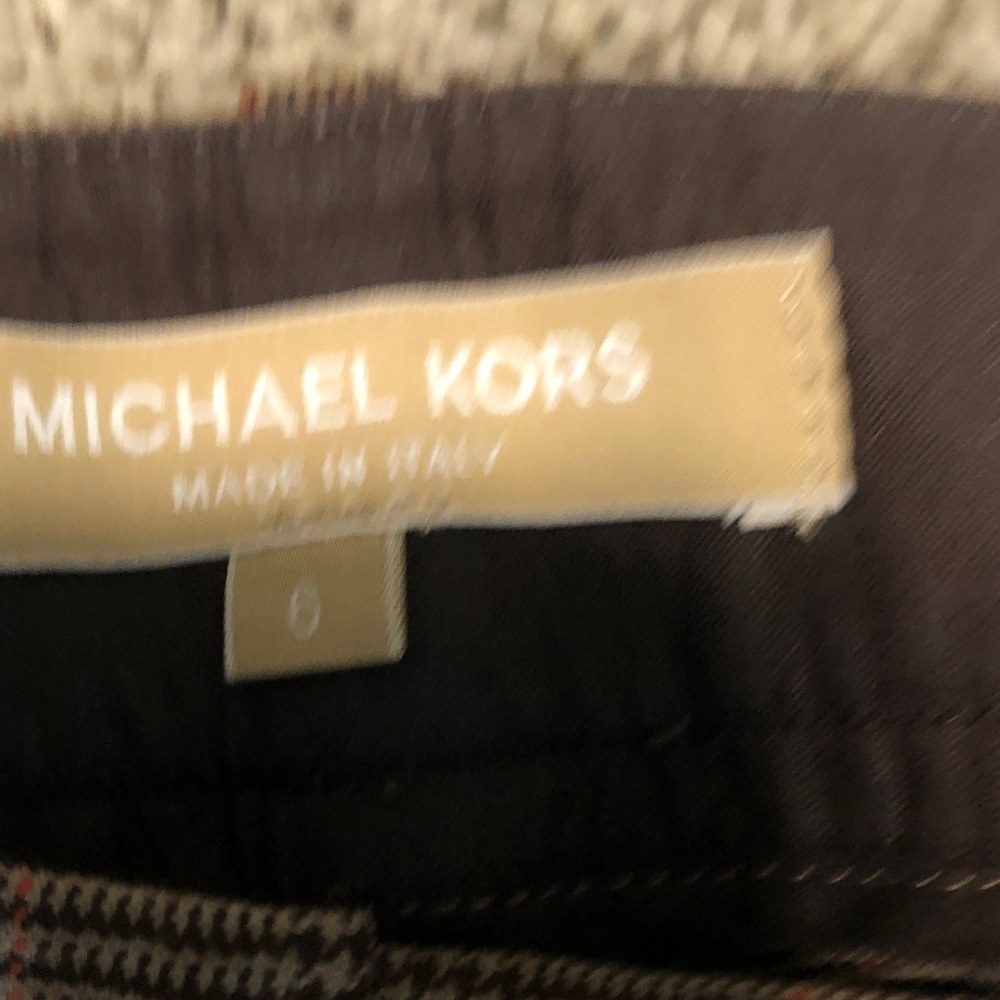 Michael Kors Beige and Black Women’s Tailored Plaid Trousers, Size 6 - Picture 2 of 8
